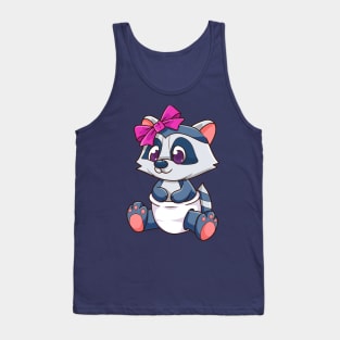 Raccoon Baby Girl Tank Top